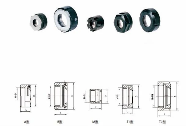 Er 32 Collet Er Clamping Nut with Spanner Lathe Tool Accessories Nut with Balancing G2.5 25000rpm